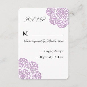 Placa RSVP Lilac Purple Lace
