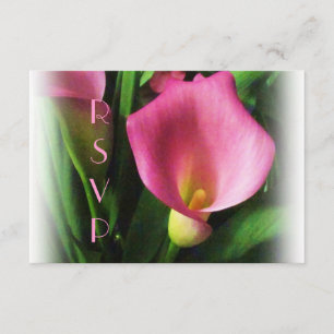 Placa RSVP Lily Calla Rosa