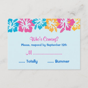 Placa RSVP Luau Hibiscus Sweet XVI (16)