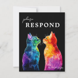 Placa RSVP MENU + QR de "Puramente Seu: Uma Chuva