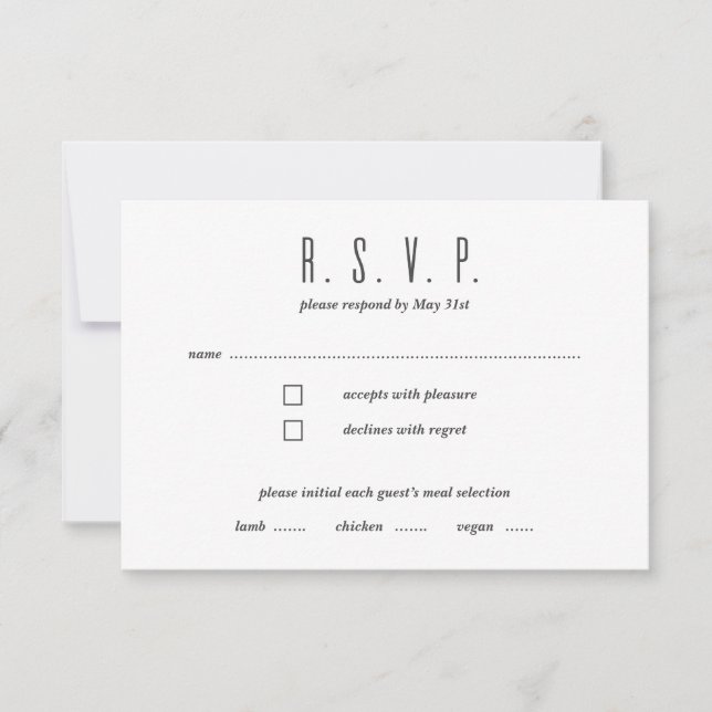 Placa RSVP Modern Mix (Frente)