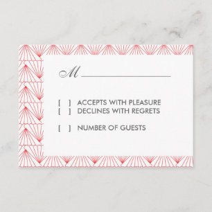 Placa RSVP Moderna Art Deco II