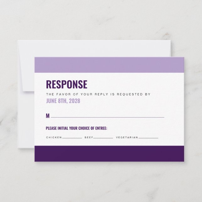 Placa RSVP Negrito e Colorida (Frente)