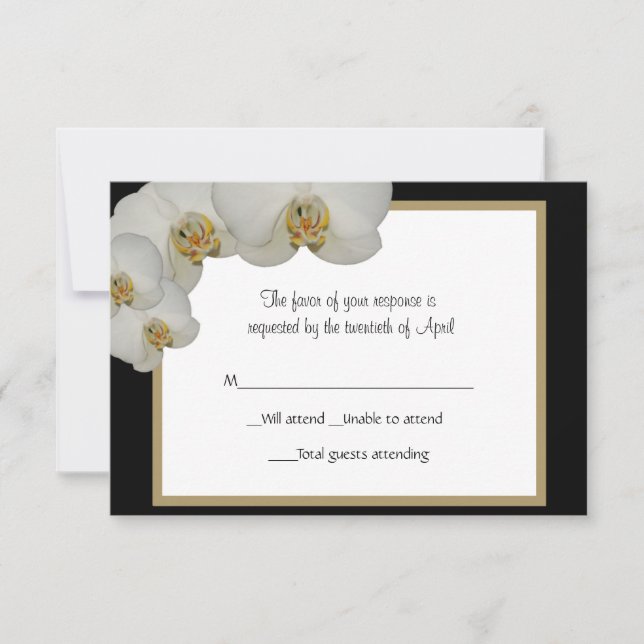 Placa RSVP Orchids (Frente)