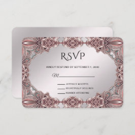 Placa RSVP Ornamental Rosa