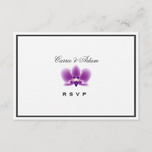 Placa RSVP Orquídea Escura