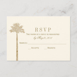 Placa RSVP Palm Elegante