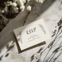 Placa RSVP para pétalas desenhadas à mão