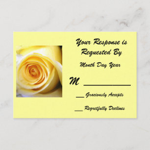 Placa RSVP Rosa Amarela