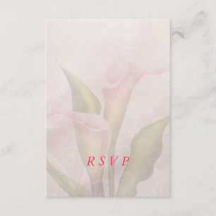 Placa RSVP Rosa Calla Lily