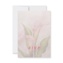 Placa RSVP Rosa Calla Lily