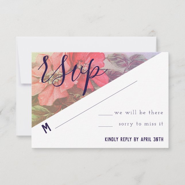 Placa RSVP Rosa Moderna (Frente)