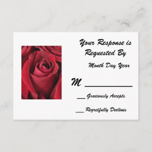 Placa RSVP rosa vermelha