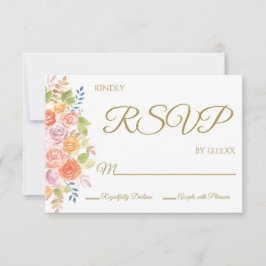 Placa RSVP Rose Bouquet