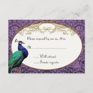 Placa RSVP Rpúrpura de Peacock