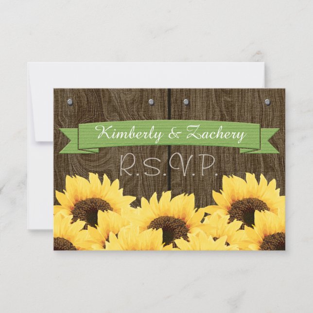 PLACA RSVP RUSTIC RUSTIC SUNFLOWER VERDE (Frente)