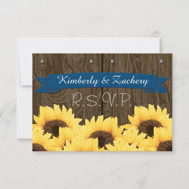 PLACA RSVP RUSTIC SUNFLOWER DO COBALT (Frente)