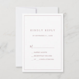 Placa RSVP Simples de Tipografia Dourada minimalis
