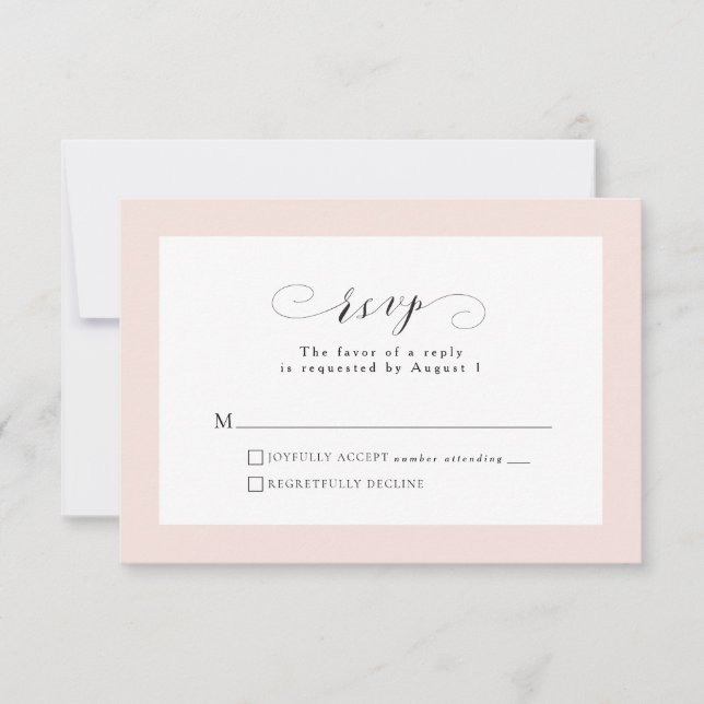 Placa RSVP simples e elegante (Frente)