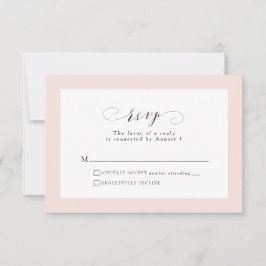 Placa RSVP simples e elegante