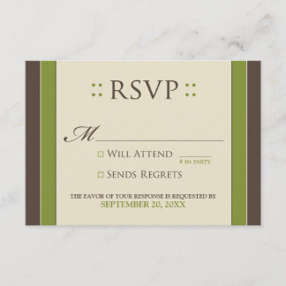 Placa RSVP Simplesmente Elegante (azeitona/chocola