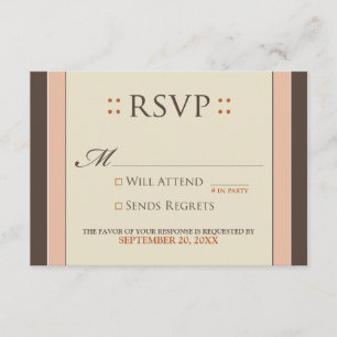 Placa RSVP Simplesmente Elegante (rosa para bebê/c