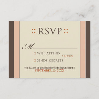 Placa RSVP Simplesmente Elegante (rosa para bebê/c