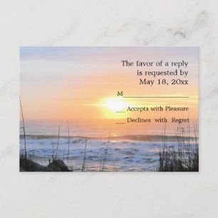 Placa RSVP Sunset Ocean