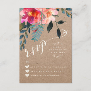 PLACA RSVP   Turquesa Primavera Floral Elegante
