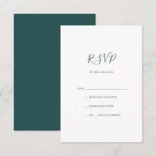 Placa RSVP Verde Escura