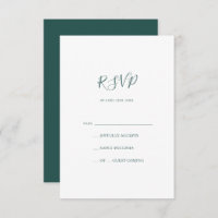 Placa RSVP Verde Escura