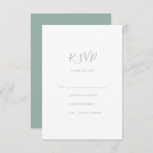 Placa RSVP Verde Sage