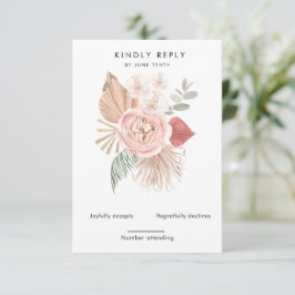 placa RSVP Vertical para blush da boêmia tropical