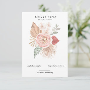 placa RSVP Vertical para blush da boêmia tropical