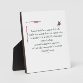 Placa Salmo 1:1-3, abençoado é aquele que,