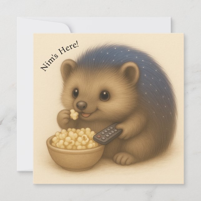 Placa série de conforto personalizável Nim Binges  (Frente)