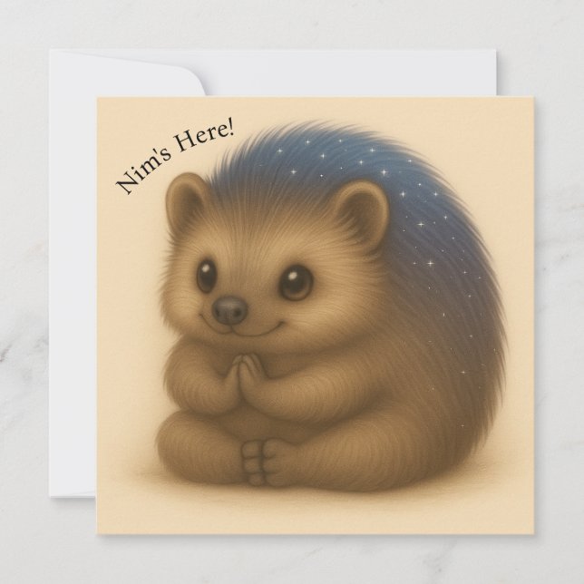 Placa série de conforto personalizável Nim faz Yog (Frente)