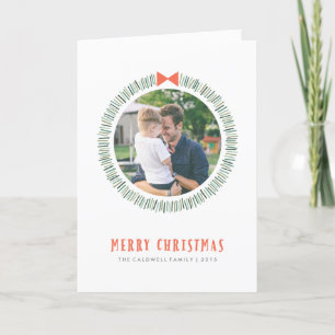 Placa simples de Cartões de natal de exaustão