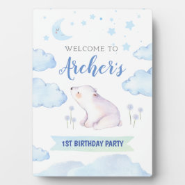 Placa Sinal de aniversário de estrela com brilho