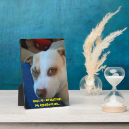Placa Sinal de pedestal de puppy