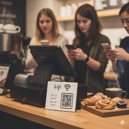 Placa Sinal de Senha Wifi Personalizado para Empresas