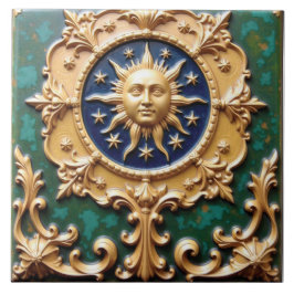 Placa Sun Celestial do Ouro