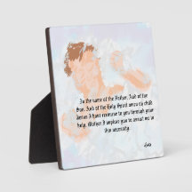 Tabletop Easel com Canvas: Salvador Jesus Cristo