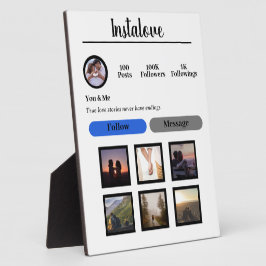 Placa Tabletop Simples Personalizado com Easel