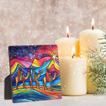 Três Reis Magos Natal Colorido Feriado