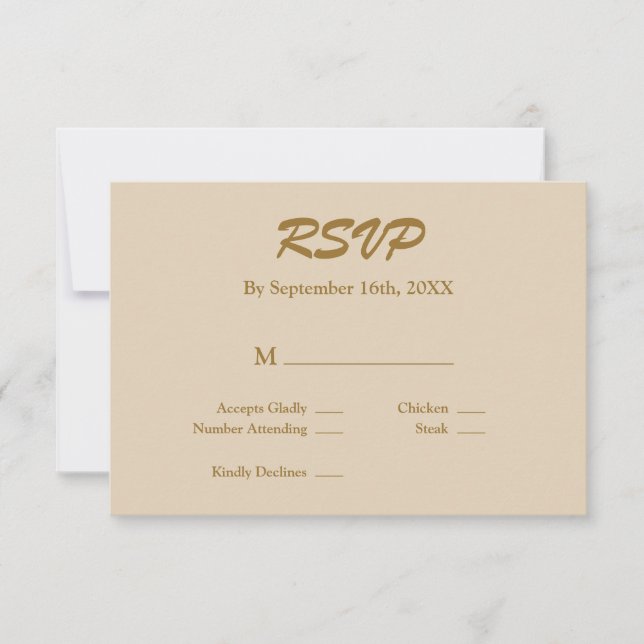 Placa Vanilla RSVP (Frente)