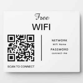 Placa Verificação de código QR de rede Wifi para conecta