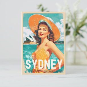 Placa Viagem Sydney Style Vintage