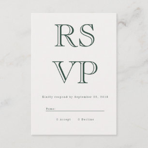 Placa Vintage Bold RSVP