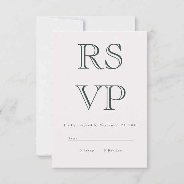 Placa Vintage Bold RSVP (Frente)